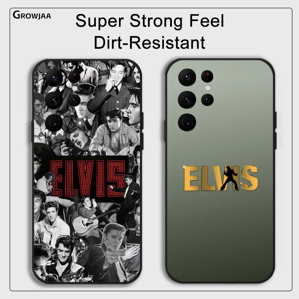 E-ElviS P-Presley Singer Phone Case For Samsung Galaxy S24 Ultra S22 S23 S21 S20 5G Protective Silicone TPU Funda
