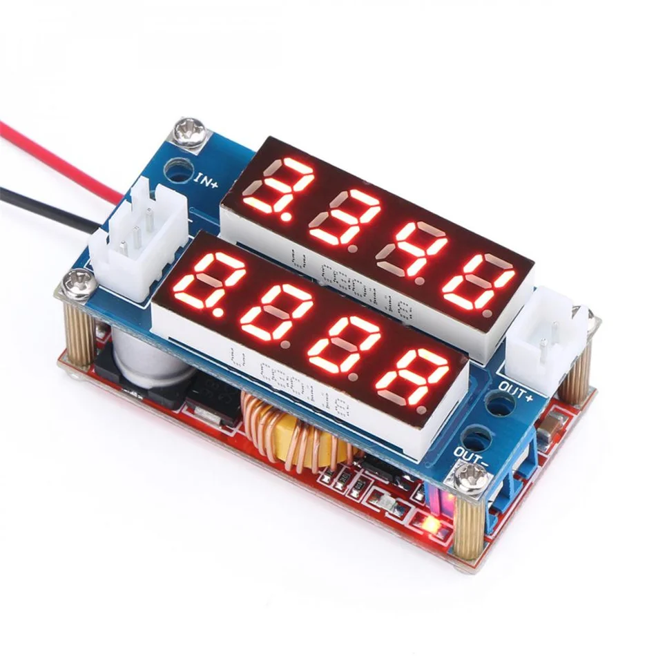 

2 in 1 XL4015 5A Adjustable Power CC/CV Step-down Charge Module LED Driver Voltmeter Ammeter Constant Current Constant Voltage