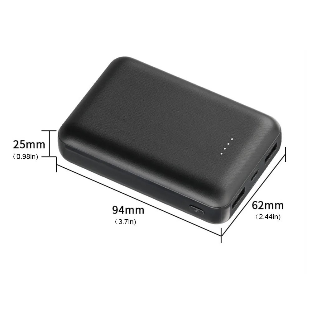 10000 мАч Power Bank Портативное зарядное устройство Внешний аккумулятор для обогрева