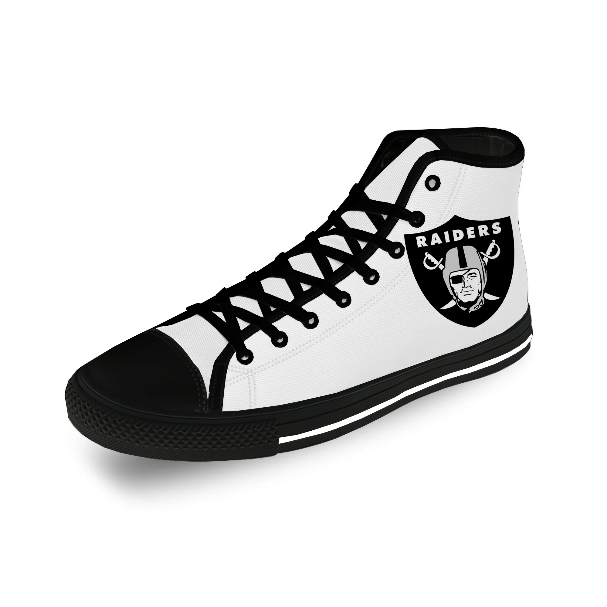 

Las Vegas Raiders High Top Sneakers Mens Womens Teenager Casual Shoes Canvas Running Shoes 3D Print Breathable Lightweight shoe