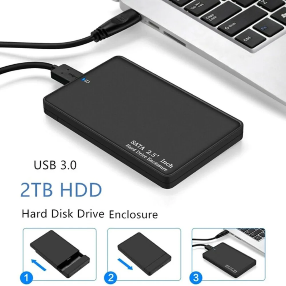 

Чехол для жесткого диска USB 3,0, 5 Гбит/с, 2,5 дюйма, внешний корпус SATA, чехол для жесткого диска, чехол для ПК, внешний чехол для жесткого диска