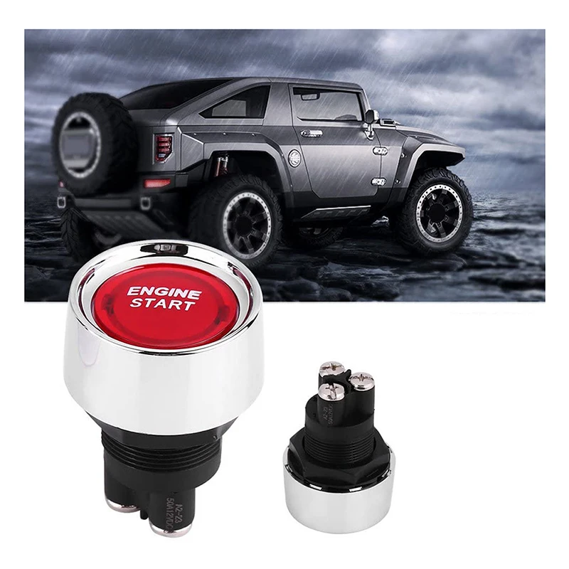 

Universal 12V Car Red/Blue/Green Illuminated Engine Start Switch Push Button