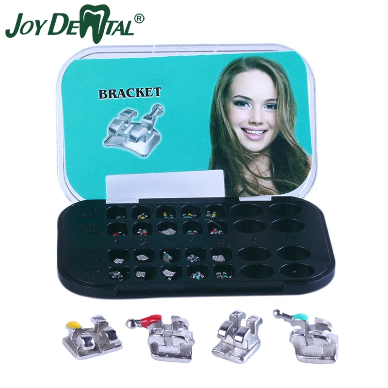 

20Pcs/Box Dental Monoblock Brackets Orthodontic Braces Mini MIM Roth/MBT.022 with 345 Hooks Metal Materials Dentist Ortho Goods