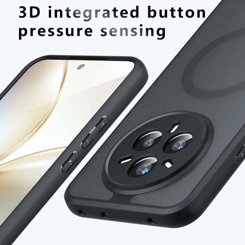 Чехол для Realme 14 Pro Plus магнитный чехол Magsafe матовый акриловый + 14X противоударный