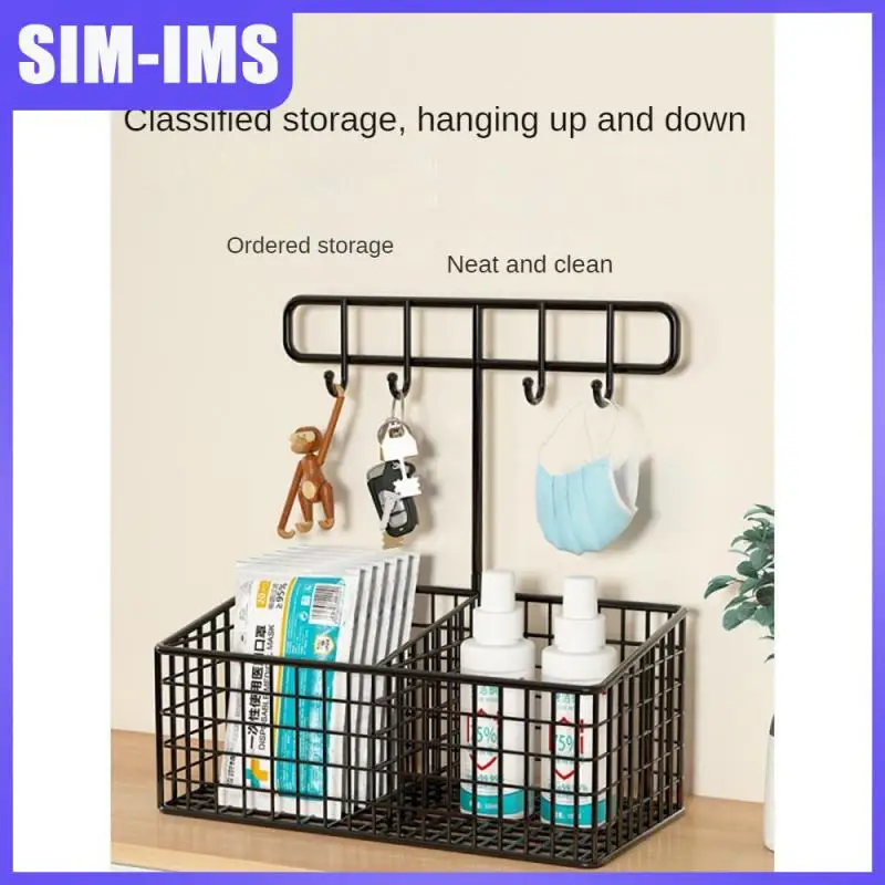 

Wall-mounted Storage Box Porch Key Mask Storage Basket Hanging Rack Tabletop Door-in Shoe Cabinet Storage Rack Pylons Shelf