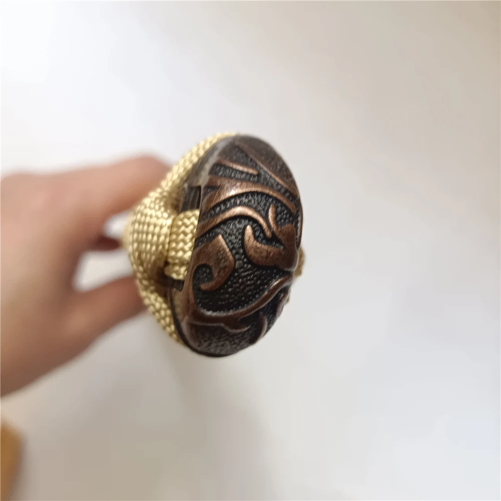 Японская рукоятка Tsuka 30 см из настоящего сплава Rayskin фучи менуки Кашира шелковые