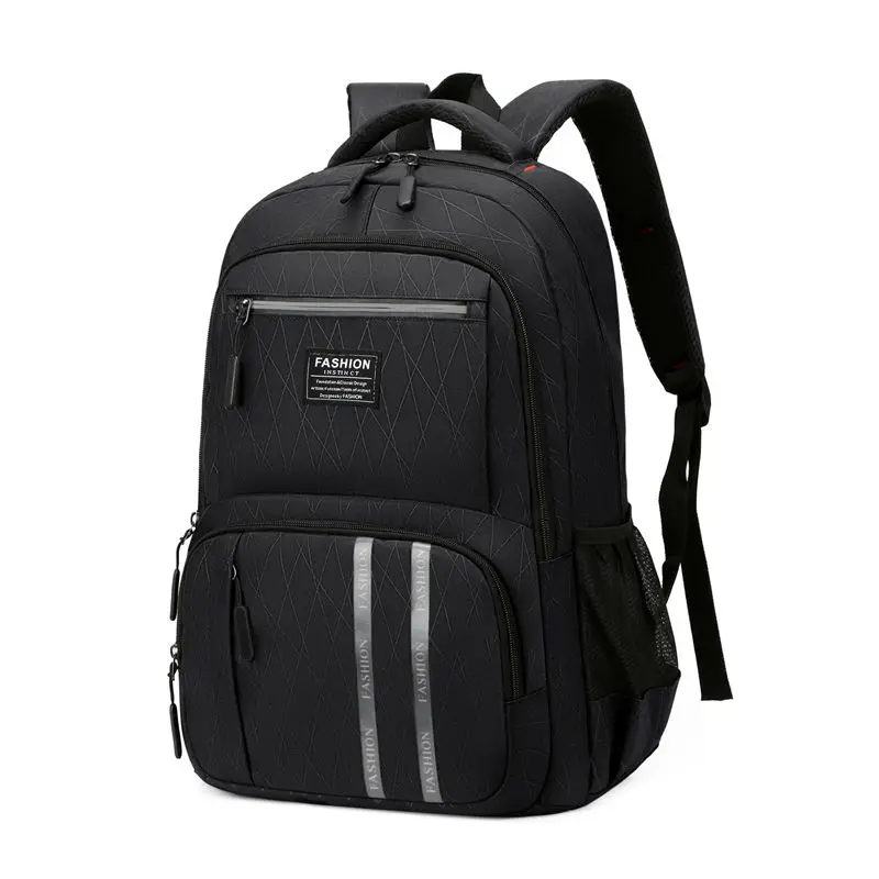

Casual Men's Backpack Large Capacity Oxford Black School Bags for Teenage Boys Back Pack Men
