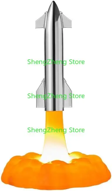 Свет звездного корабля Spacex ракетная лампа с 7-цветной меняющейся моделью ракеты