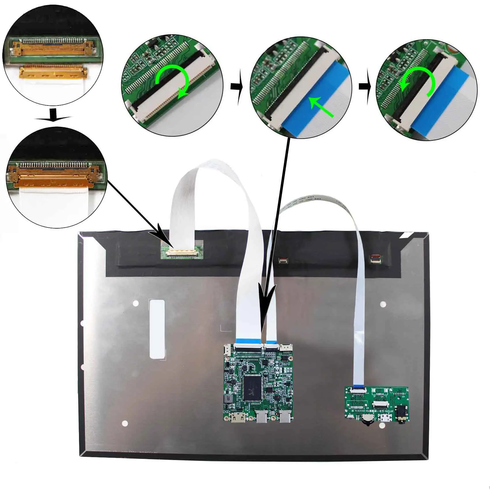 Фото Плата контроллера Type-C EDP USB для гибких OLED-дисплеев 13,3 дюйма 1920x1200 №3