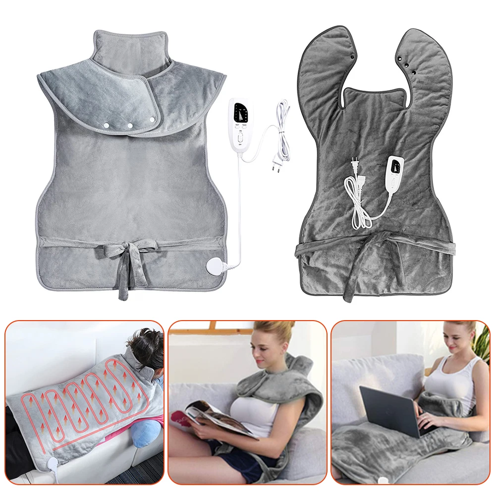 

Heating Shoulder Pad Soft Portable Winter Electric Heating Pad Timed Adjustable Heating Shoulder Protection Washable for Body