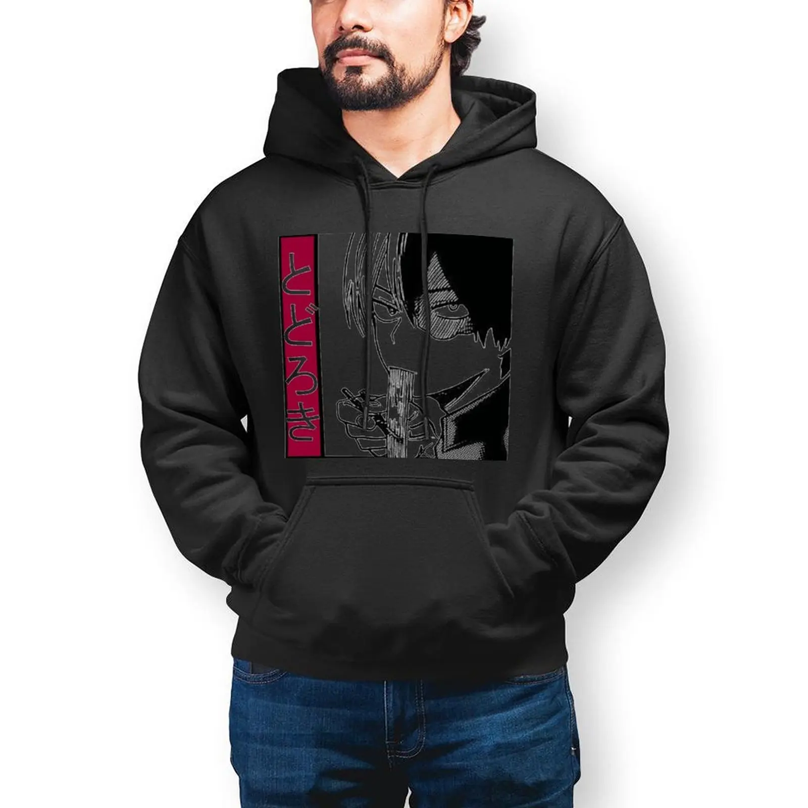 

My Hero Academia Essentials Hoodies Winter Japanese Anime Casual Hooded Sweatshirts Couple Modern Oversized Pullover Hoodie