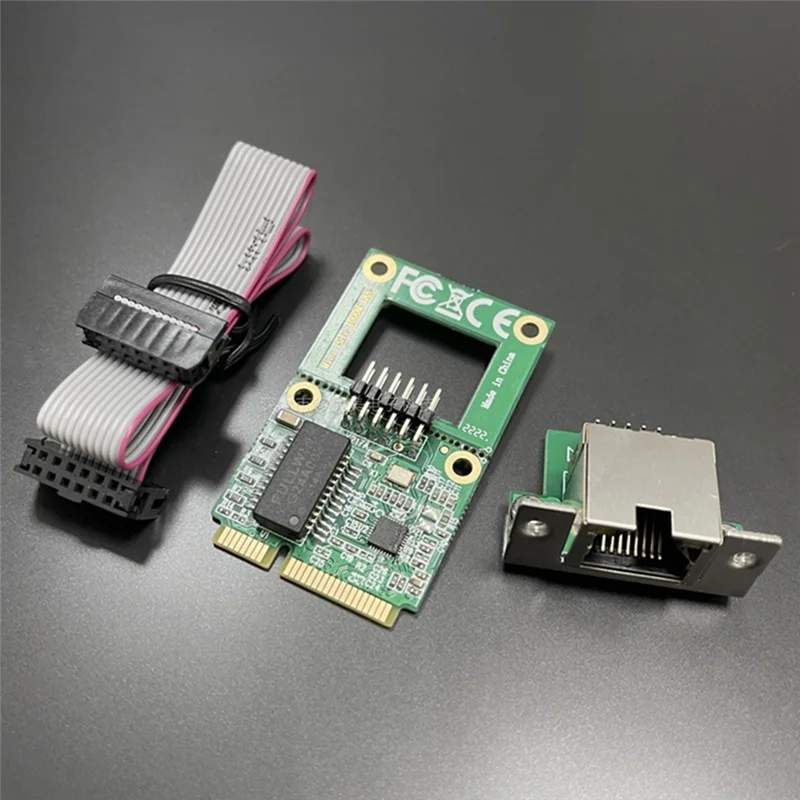 Новая сетевая карта Mini PCI-E 1000 Мбит/с Gigabit Ethernet NIC-адаптер RTL8111F PCI Express 10/100/1000M RJ45 LAN