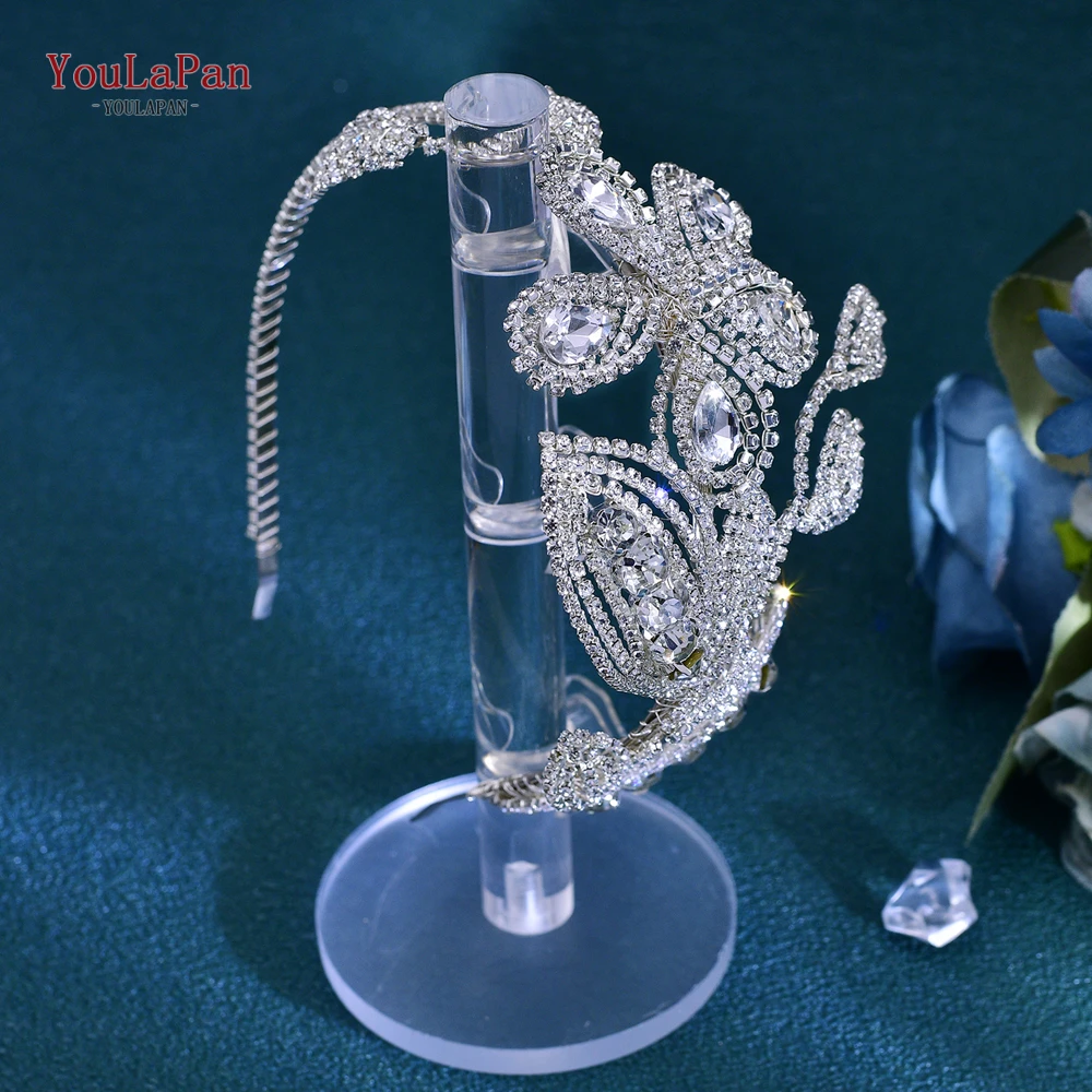 Модная женская обруч для волос YouLaPan свадебная головная повязка с искусственными