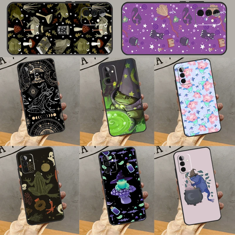 Чехол Witch Frog для Samsung Galaxy A53 A33 A23 A13 A73 A52 A42 A32 A22 A12 A51 A71 A14 A34 A54 Coque