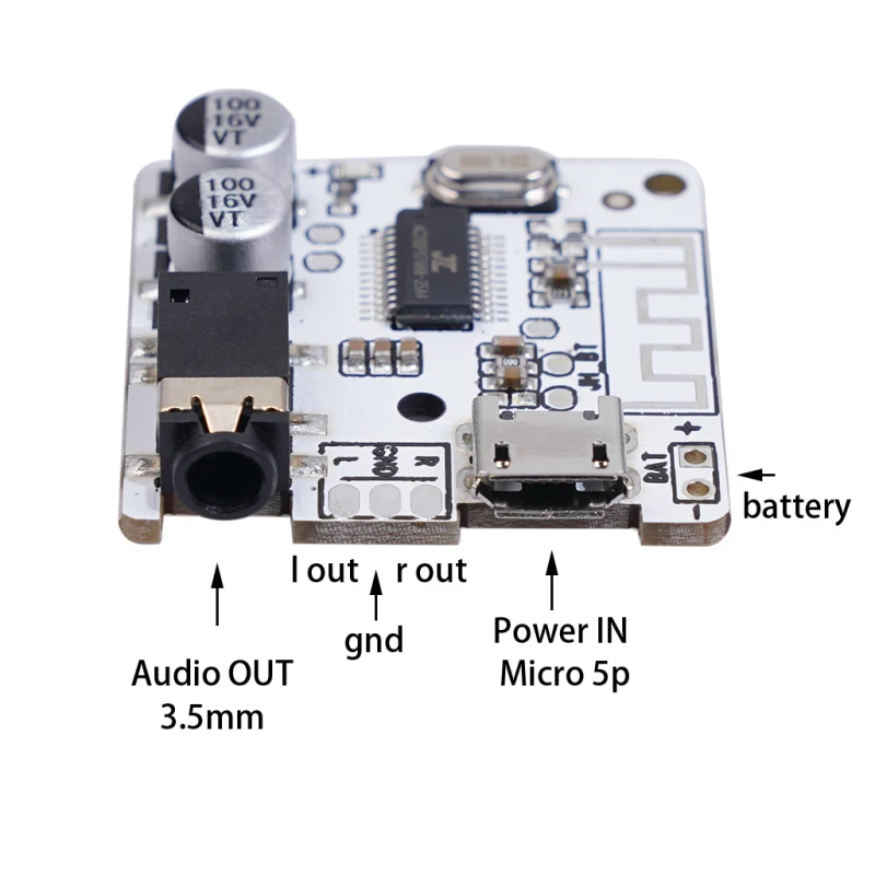 

JL6925A WiFi 5.0 Receiver Module Blue Tooth Receiver Stereo Music 3.5mm DIY Car WiFi Audio Receiver Board Wireless Module