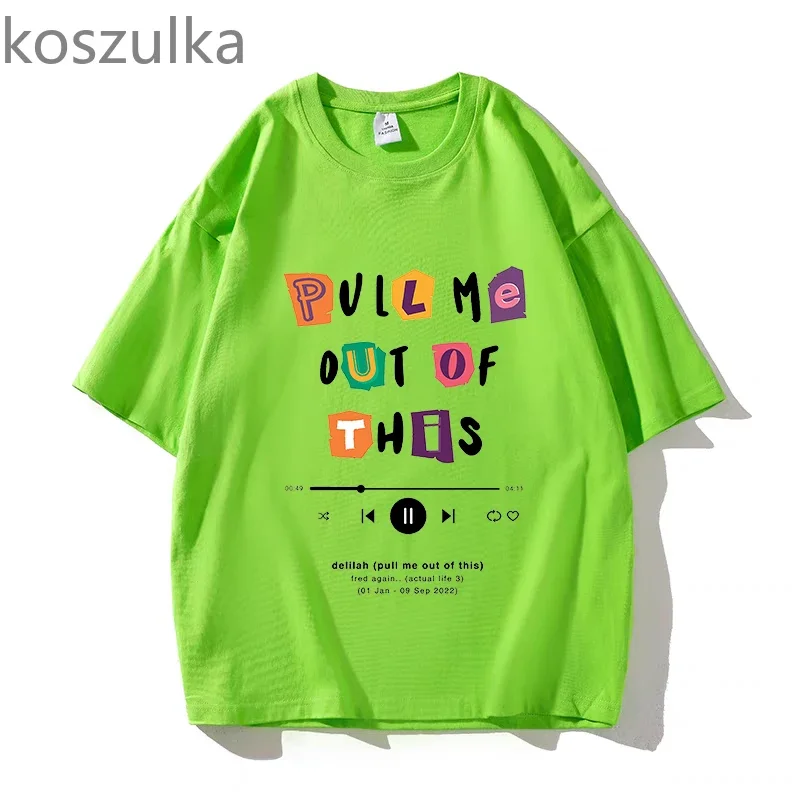 Футболки Fred Again на десять дней Забавные футболки из 100% хлопка с коротким рукавом и