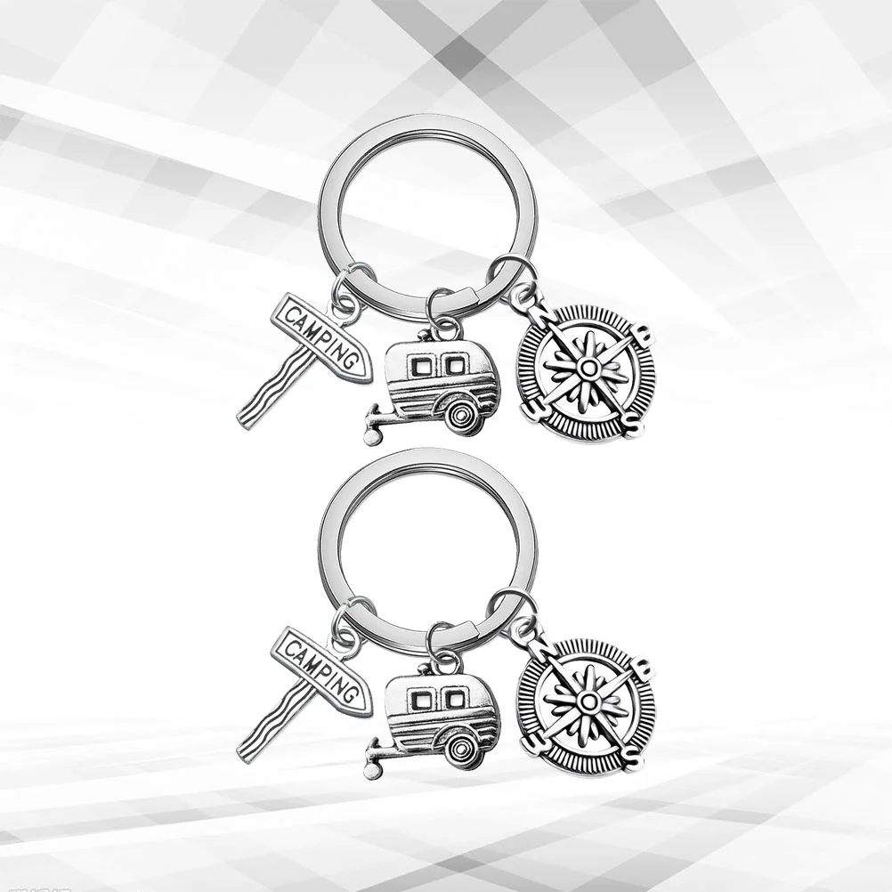 

Keychain Rv Gift Keyring Travel Vacation Souvenir Trailer Retirement Compass Journey Adventure Glamping Camp Lover Camping Gifts