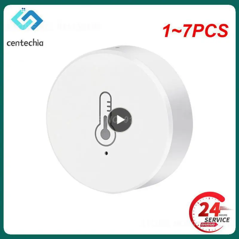 

1~7PCS Tuya Smart ZigBee Temperature Humidity Sensor Indoor Hygrometer Controller Monitoring Detector for Alexa Home