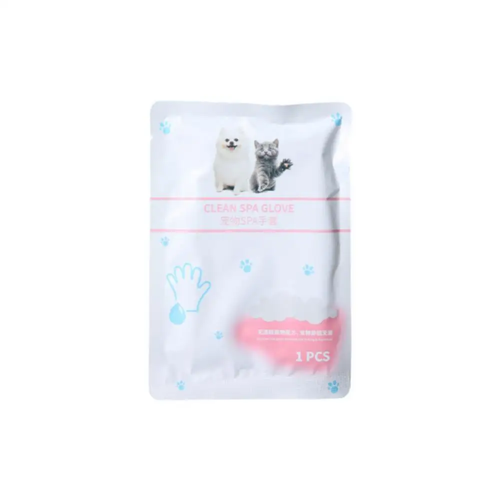 

1/7/10pcs Disposable Pet Cleaning Gloves Pet Dry Bathing Massage Wipes Gloves For Cat Dog Gentle Non-woven Clean Supplies