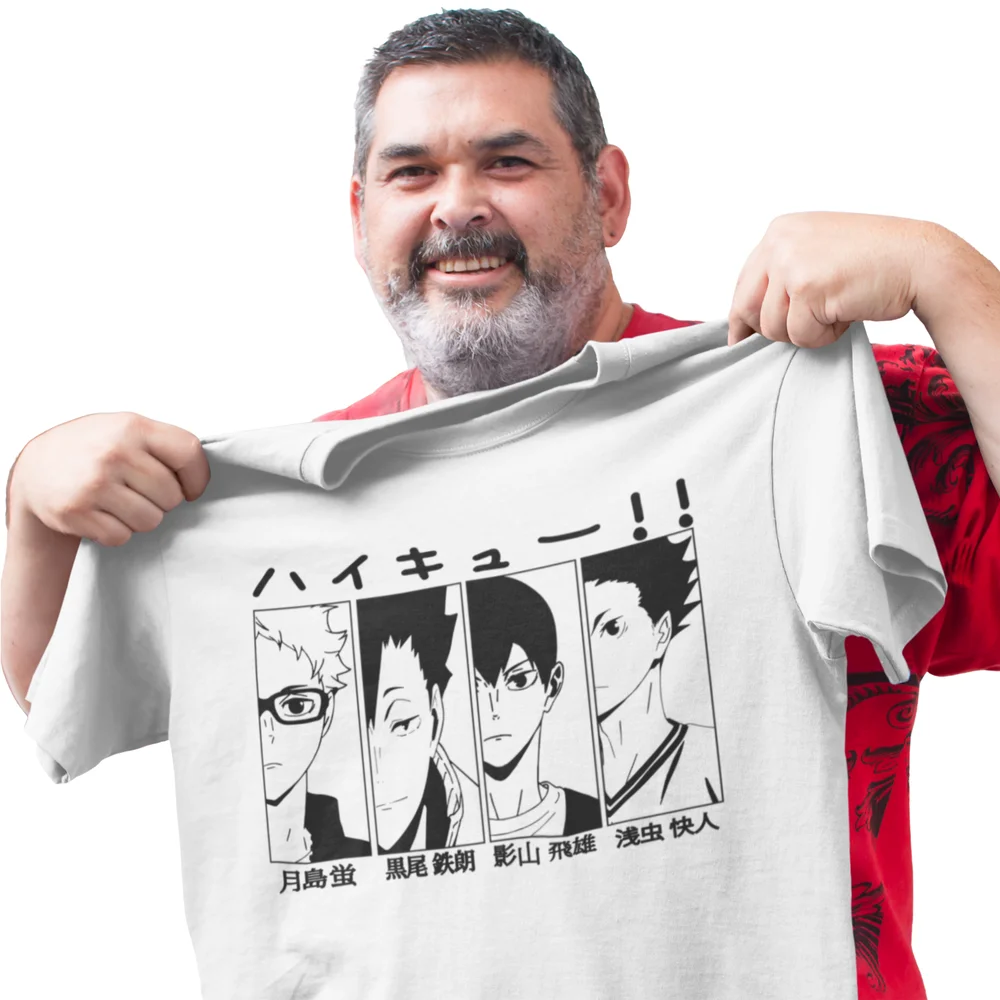 Haikyuu Hinata Kageyama Nekoma Аниме рубашка размер от S до 5XL