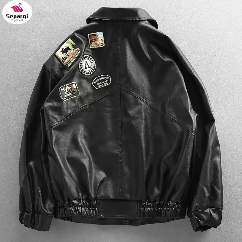 

PU Leather Jacket Men Black Soft Faux Leather Jacket Motorcycle Biker Fashion Leather Coats Male Bomber Jacket Pockets Clothes