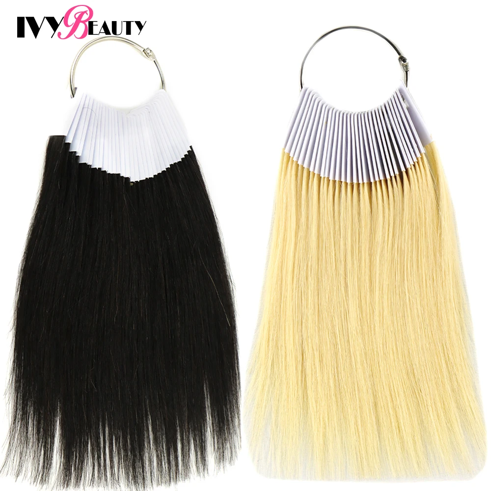 Rings 30pcs/set Testing Fashion Colors For Human Hair Extensions And Salon Hair Dyeing Sample