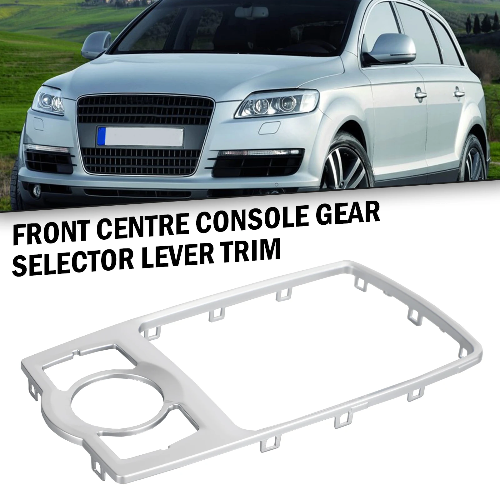 Рамка передней консоли Artudatech 4L0864260A Серебристая для Audi Q7 2007-2014 автомобильные