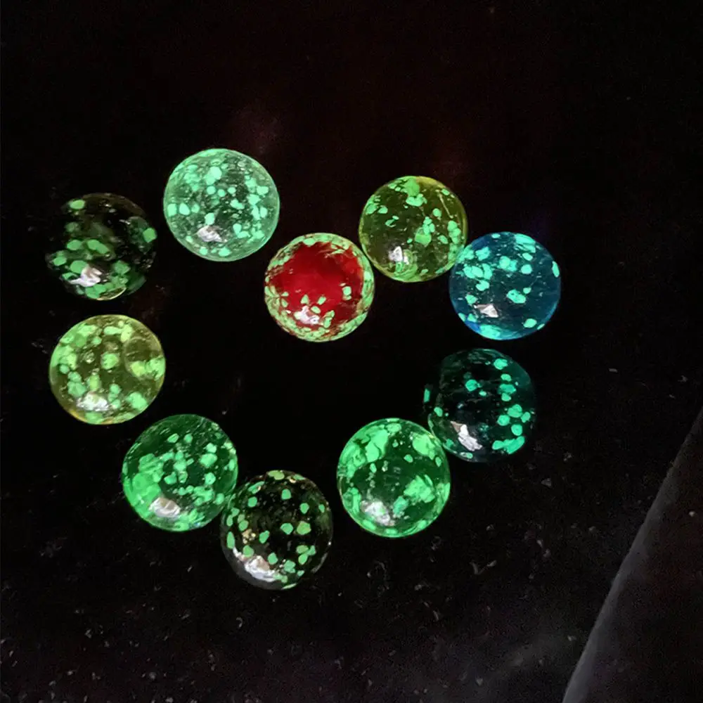 

Decor Glow in The Drak Marble Games Bouncing Ball 16mm Luminous Glass Ball Glass Marbles Small Marbles Pinball Machine