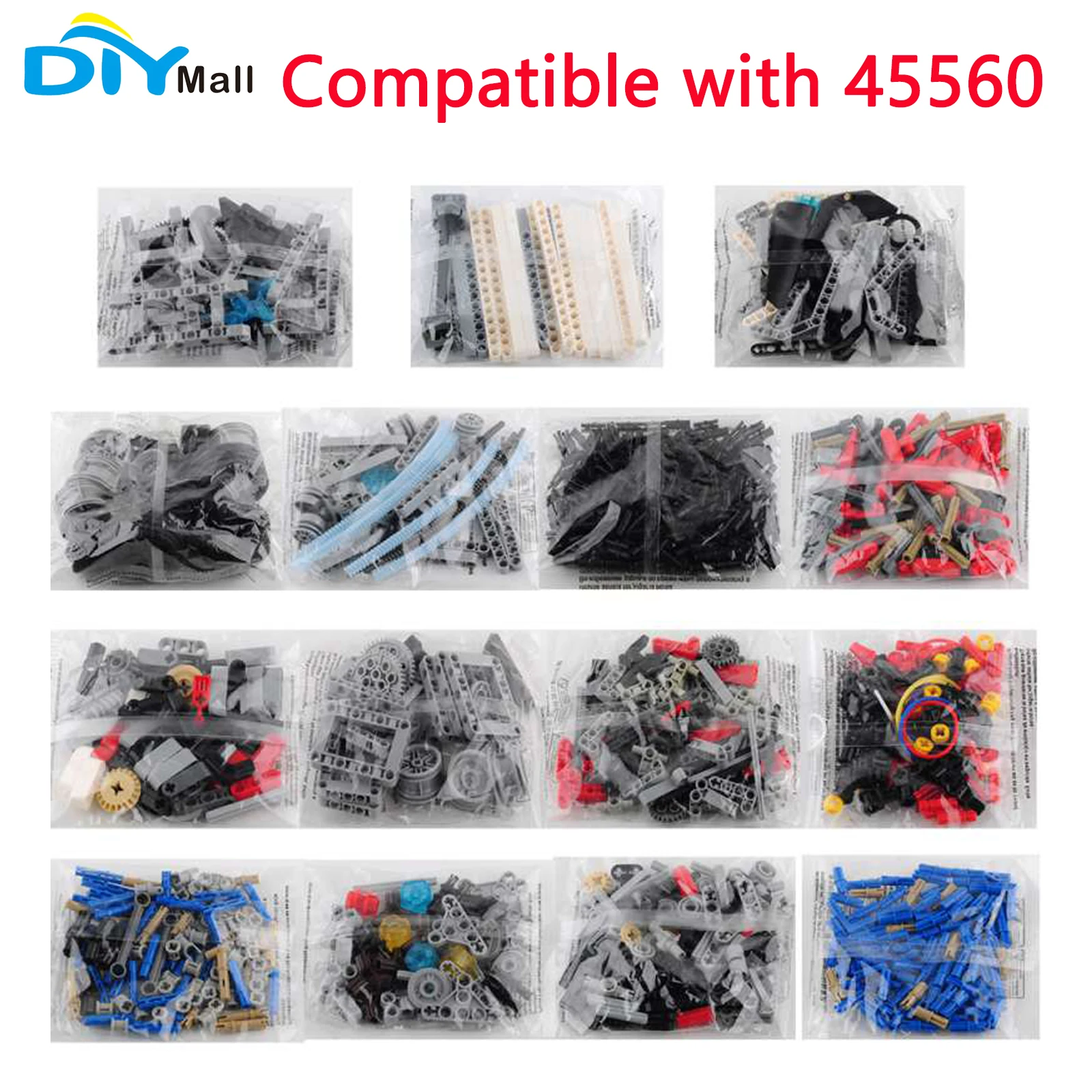 Фото 853 детали строительных блоков MOC для набора EV3 45560 Mindstorms Core Set, DIY-конструктор для обучения робототехнике №2