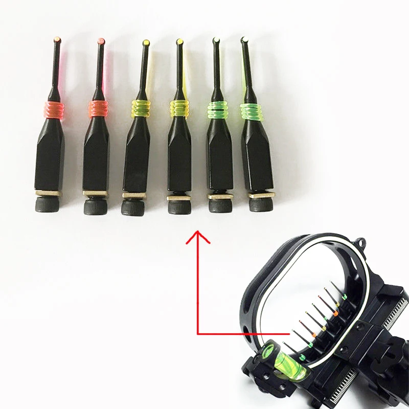 

3PCS Set Archery Accessories Bow Sight Pins Yellow Green Red Replacement Parts Bow Sight ONLY Applicable For 0.029" Diameter