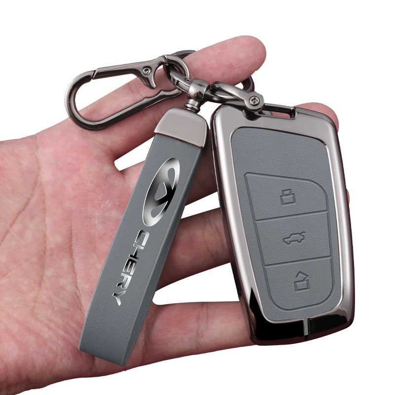 Фото Чехол для автомобильного ключа для Chery ARRIZO7 E3 E5 A3 A5 Tiggo 2 3 5 3X Fulwin2 Eastar Arrizo M7, брелок из цинкового сплава, аксессуары №4