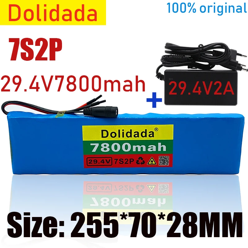 

Новый блок литий-ионных батарей 7s2p 29,4 в 7800 мАч с 20A сбалансированным BMS для электрического велосипеда скутера электрической инвалидной коля...