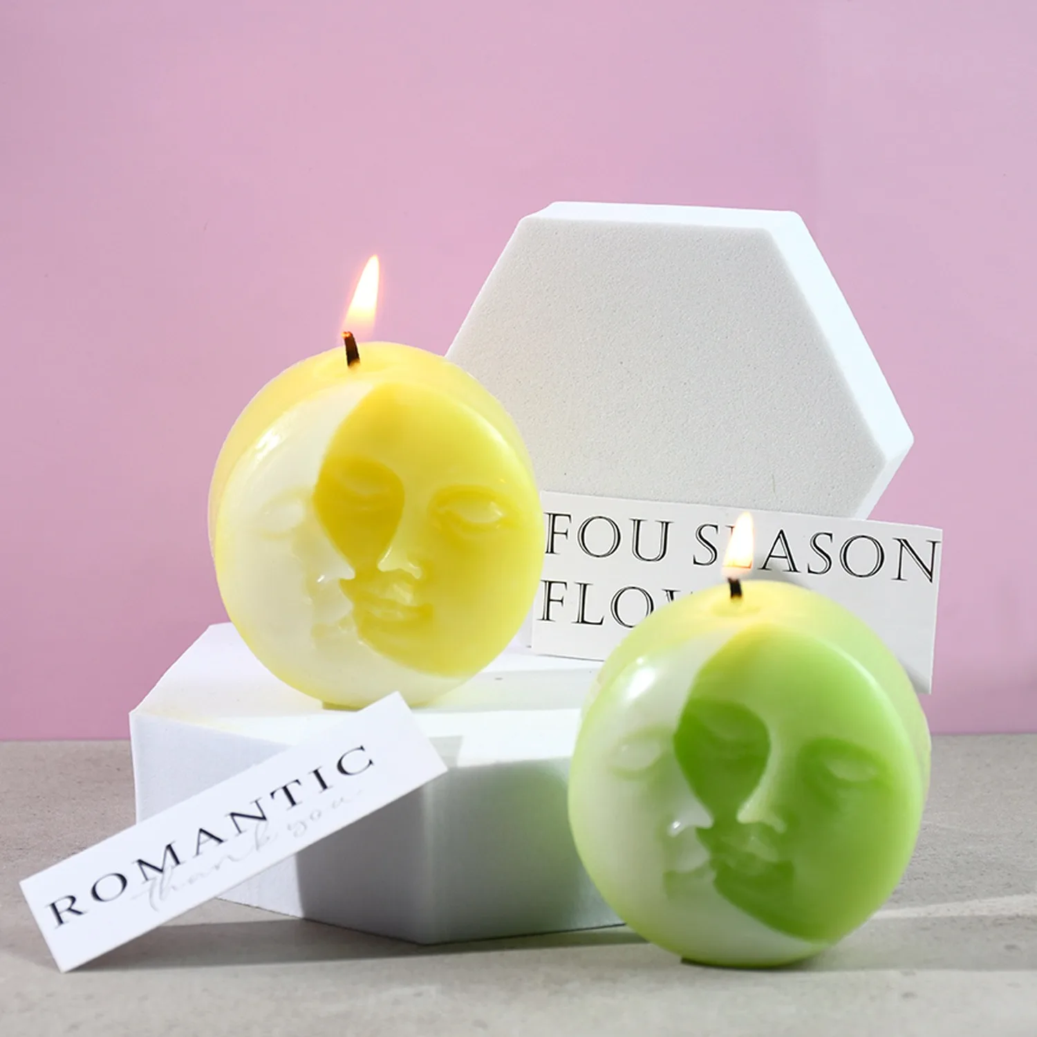 Силиконовая форма сделай сам для солнечной Луны и свечи зеркальная ароматерапия