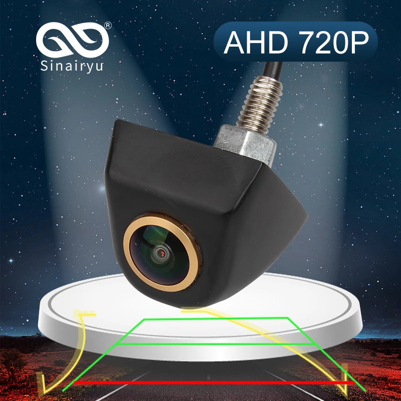 

AHD 1280*720P 170 градусов с золотым объективом, динамическая траектория, парковочная линия, Автомобильная камера заднего хода для AHD Android DVD монитора