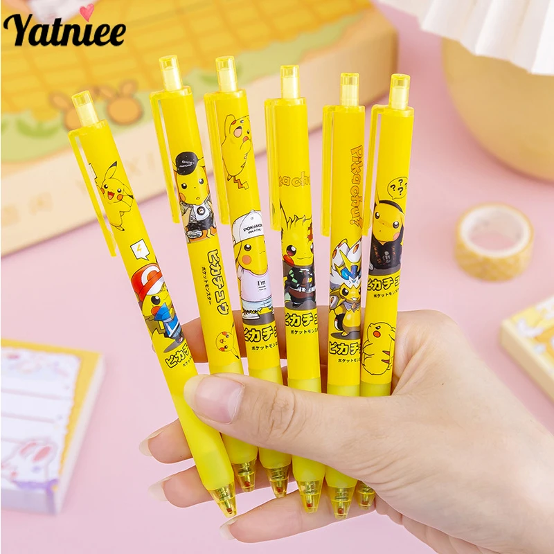 

Yatniee 6pcs Creative Gel Pen Cartoon Cute Ballpoint Pen Stationery Kawaii Pen for School Students Office Wrting Pens Supplies