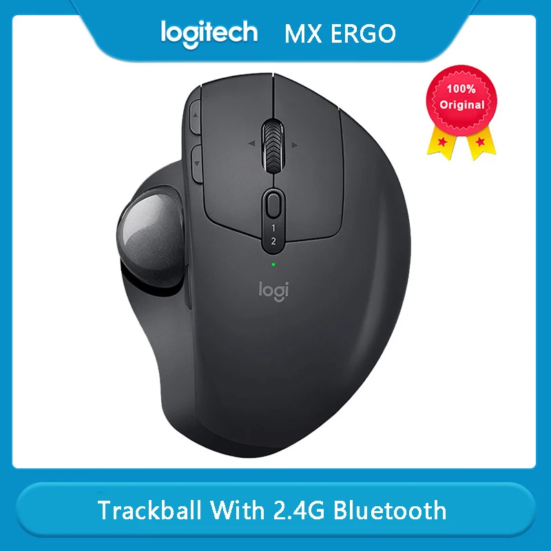 

Logitech MX Ergo Wireless Trackball Mouse With Comfort Rechargeable Mice 2.4G Bluetoothcustomized for Office Drawing Laptop