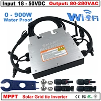 600w 700w micro solar panel smart inverter pure sine wave home inverter 36v mppt on grid tie inversor ip65 for 110v 220v on grid