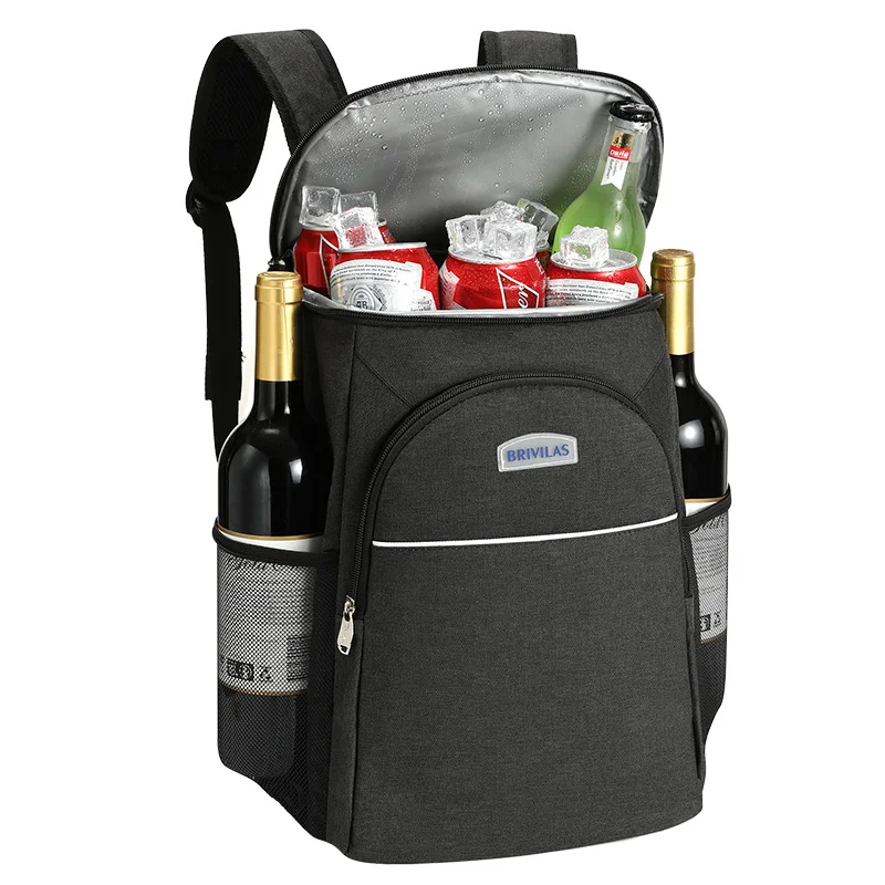 

Outdoor Shoulders Picnic Backpack Portable Large Capacity Thermal Cooler Bag Insulated Waterproof Lunch Box Food Storage Pouch
