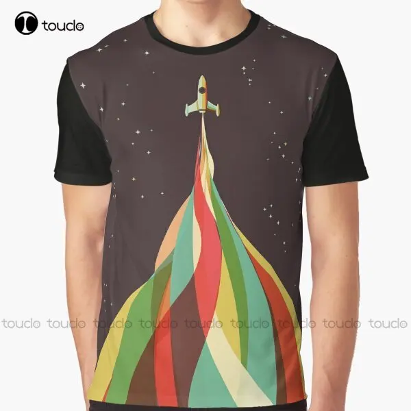

Kaleidoscope To The Stars Graphic T-Shirt Custom Aldult Teen Unisex Digital Printing Tee Shirts Custom Gift Xxs-5Xl Streetwear