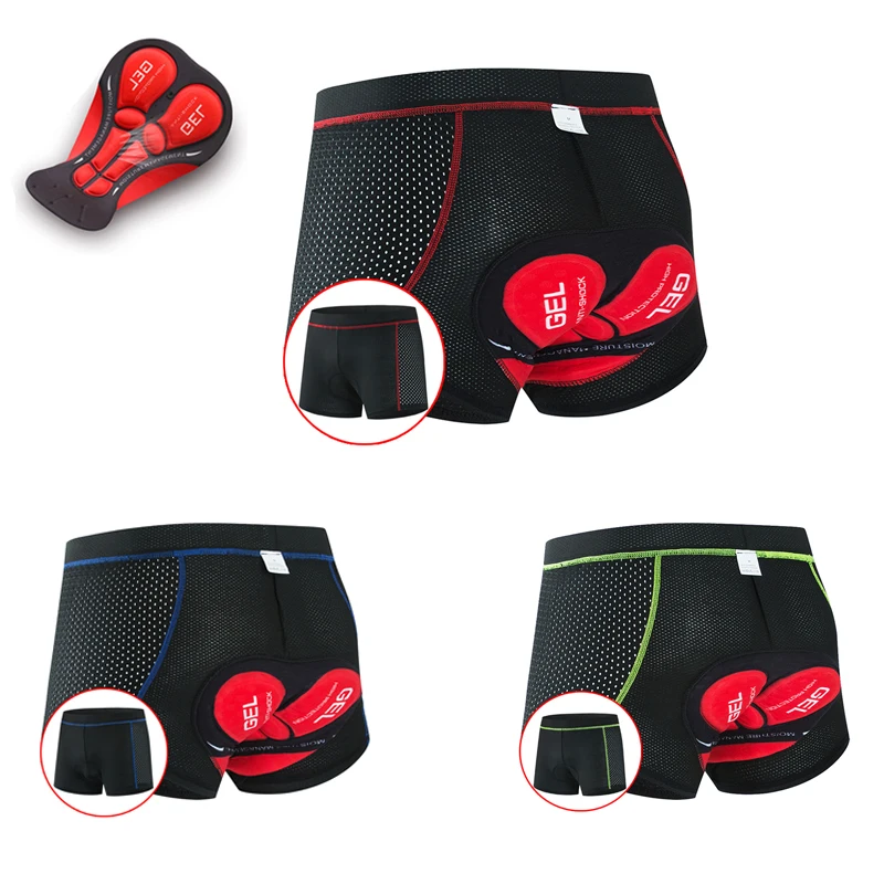

2022 New Men's Breathable Cycling Shorts Road Bike Cycling Shorts 5D Gel Pad Shockproof Quick Dry Mesh Shorts MTB Cycling Shorts
