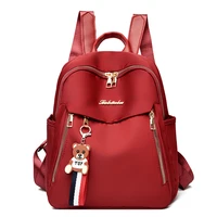 high quality oxford backpack women multiple pockets mochila black red small designer bagpack cute book bag waterproof school bag