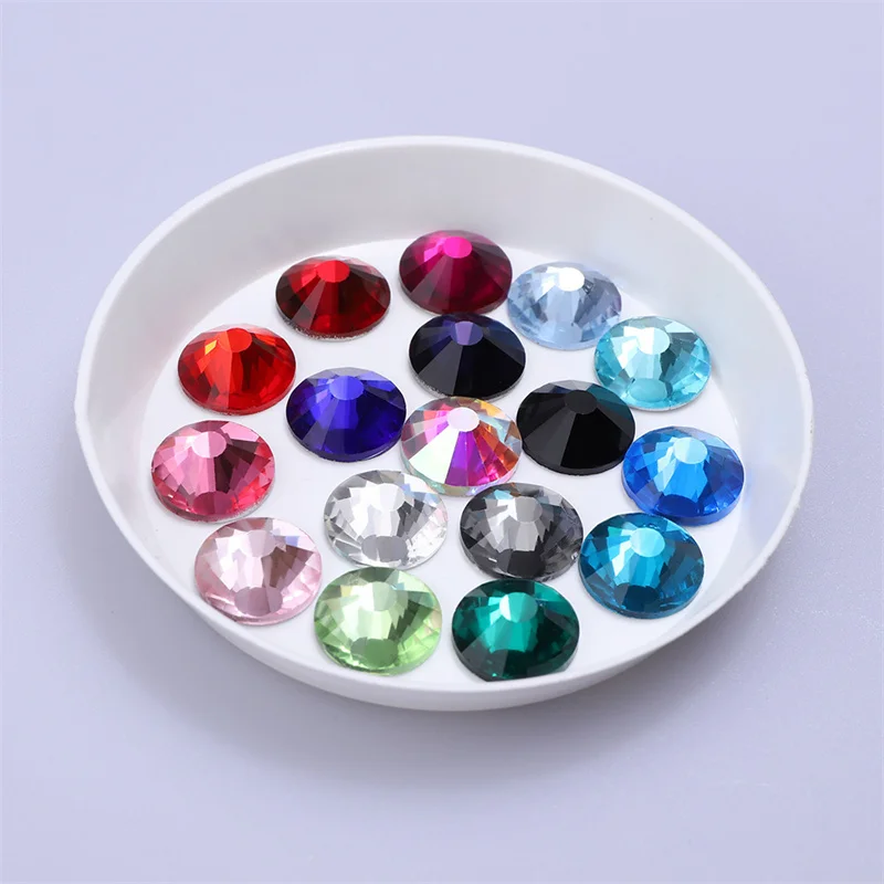 

1440Pcs SS3-SS20 Mix Color Rhinestones Glass Flatback Crystals AB Gems Non-Hotfix Strass Rhinestones For Nail Art Decoration