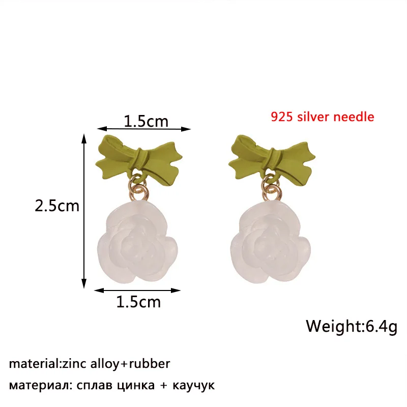 Полупрозрачные подвески в виде цветов женские серьги яркий простой дизайн