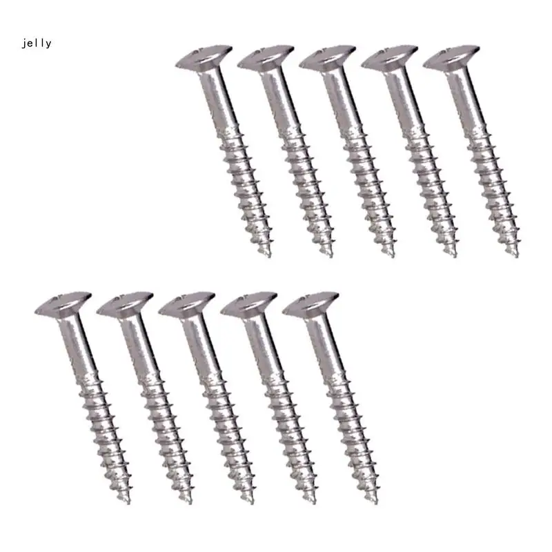 10 шт. крепежный винт рамки звукоснимателя из нержавеющей стали для электрогитары