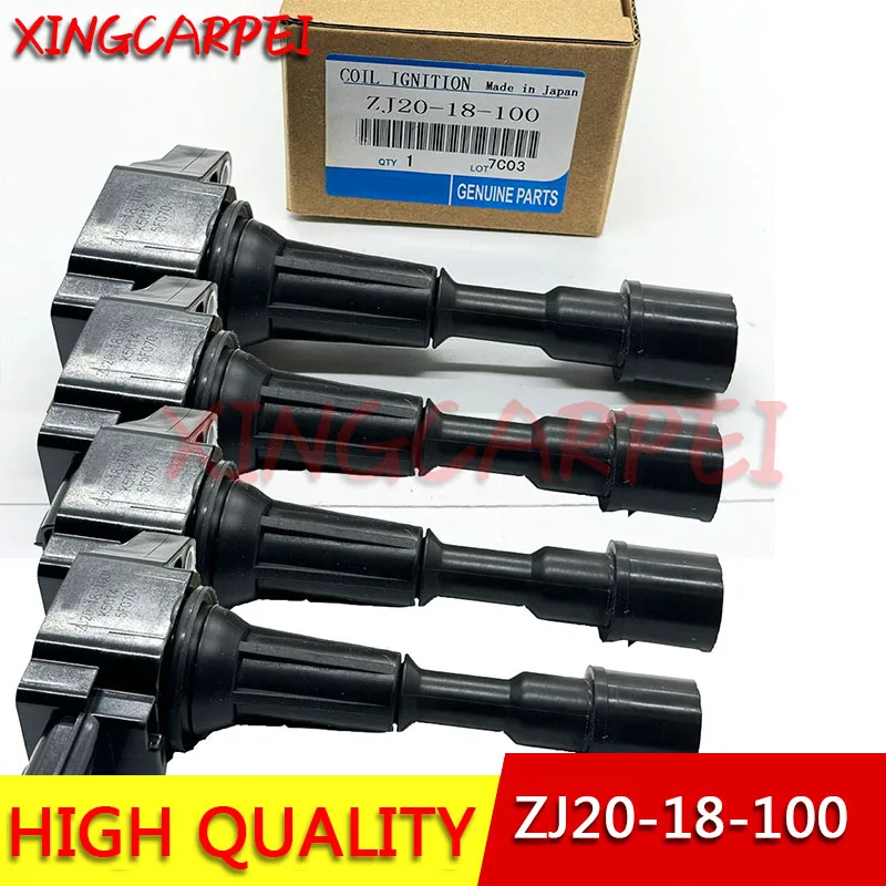 

4 шт. ZJ2018100 ZJ20-18-100 катушка зажигания для MAZDA 2 3 DE BK BL BM 1.3L 1.4L 1.5L 1.6L ZJ2018100A ZJ20-18-100A