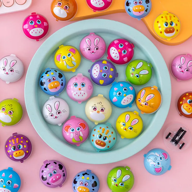 10Pcs 4cm Mini Pull Back Animal Car Play Toy Kids Birthday Baby Shower Party Favor Christmas Wedding Gifts Guests Toys - купить по