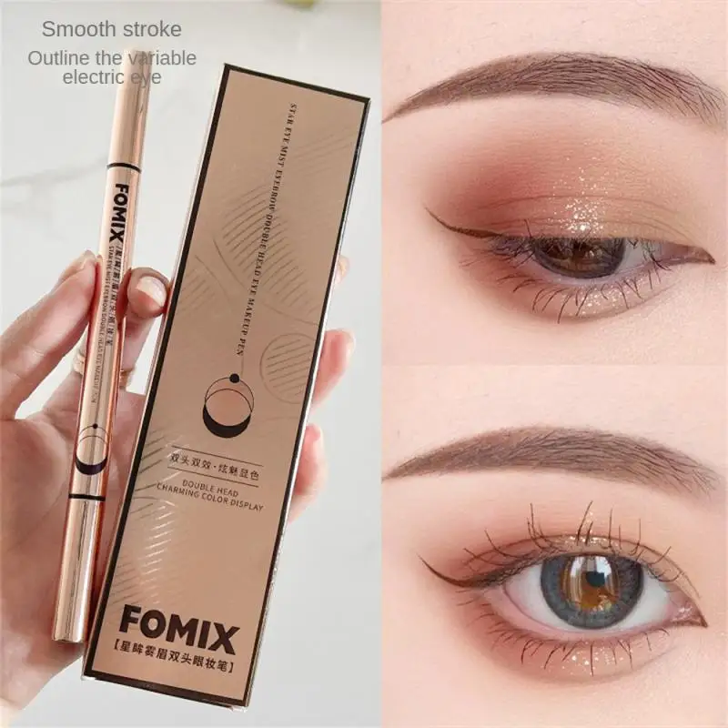 

2-in -1 Makeup Pen Double-headed Eye Makeup Pen Smooth Color Quick-drying Sweat-resistant Makeup Easy To Fade Eyebrow Eyeliner