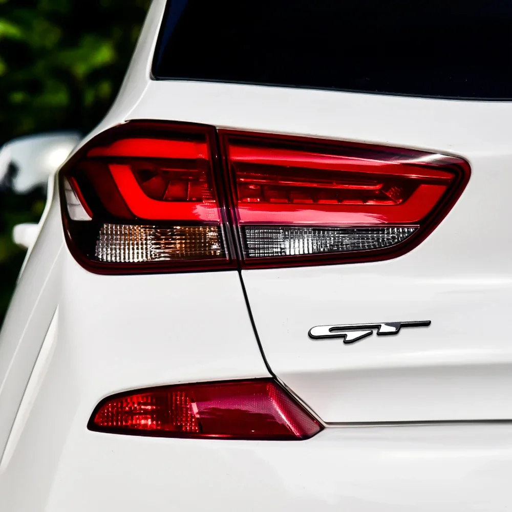 3D Car GT line Design Fender Задний багажник эмблема кузова наклейка для Peugeot Kia K9 Forte Ceed Cerato RIO