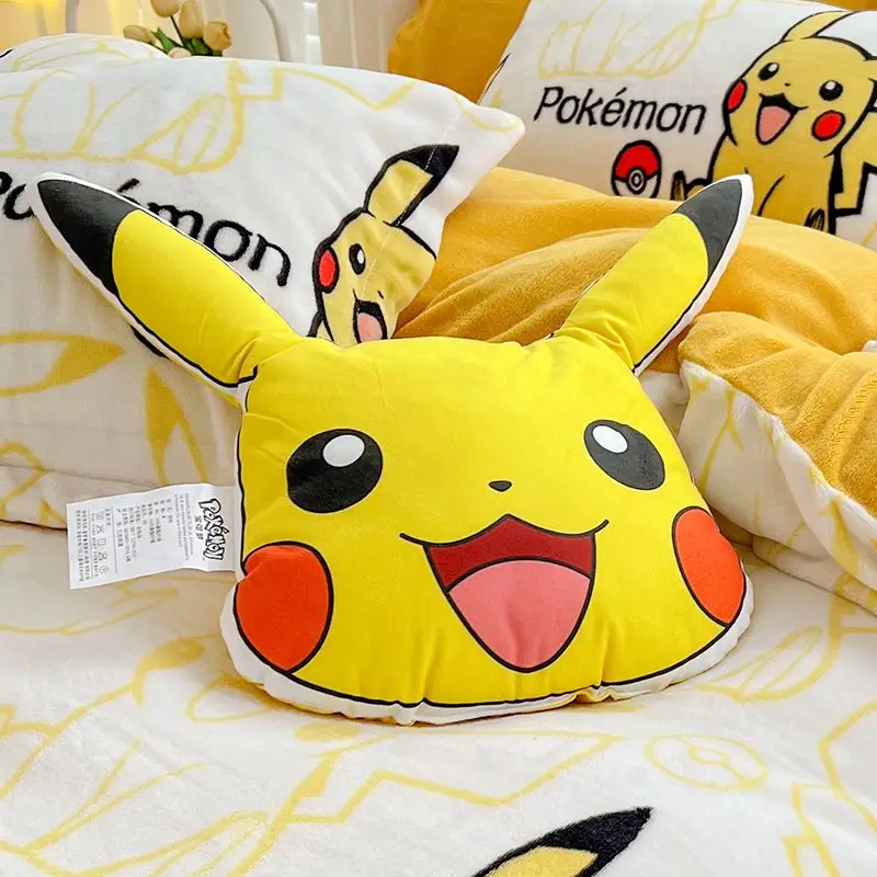 

35CM Pokémon Plush Dolls Pikachu Ghost Up To Duck Throw Pillow Cartoon Pillow Sofa Cushion Car Quadratic Office Gifts Kids