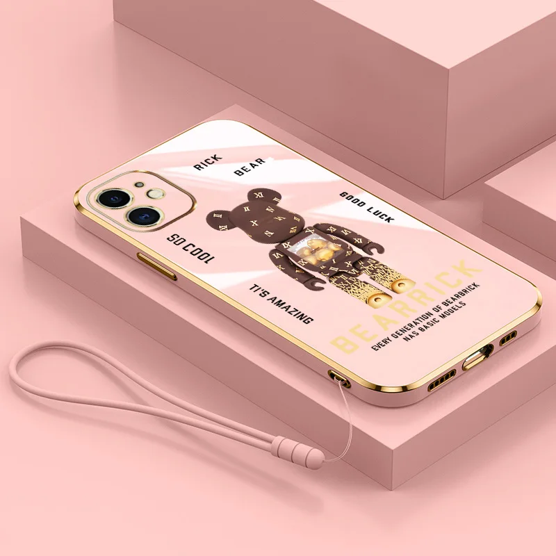 

Staight-Sided Full Lens Protection Ultrathin Shockproof Soft Cover Phone Case For iPhone 7 8 Plus 11 12 13 Pro XS Max Mini XR